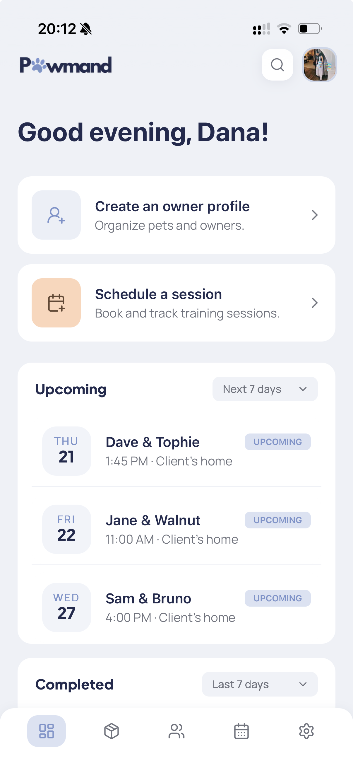 Pawmand mobile app